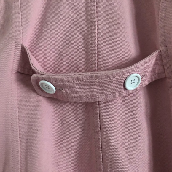 NWT JCrew Pink Pea Coat in heavyweight cotton twill Sz 00P - Picture 8 of 10